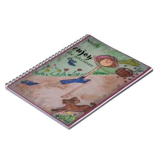 Geniet gewoon van het avontuur notitieboek (Linkerzijde)