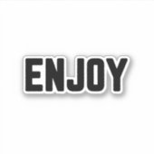 Geniet Sticker (Voorkant)