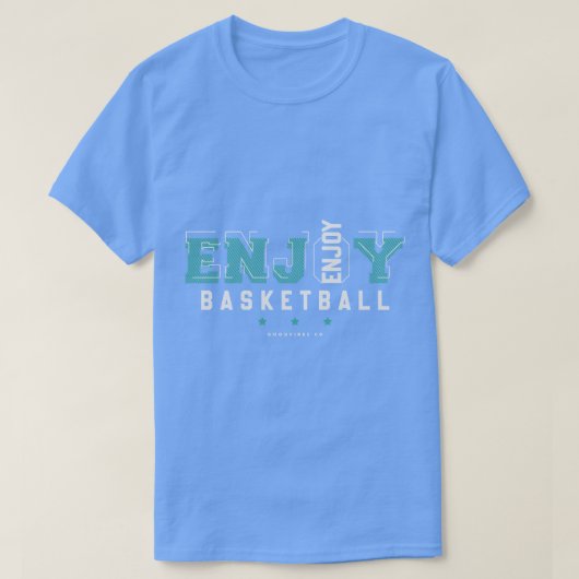 Geniet van Basketball (1) T-shirt (Design voorkant)