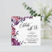 Geniet van bloeiende bloemen in ons script kaart (Staand voorkant)