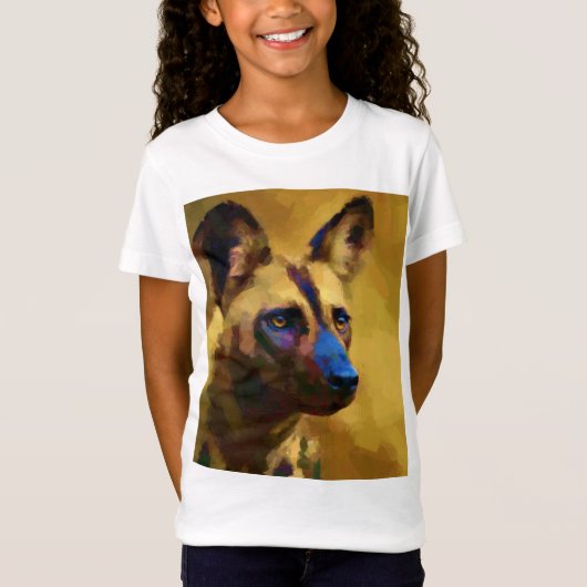 Geniet van de Afrikaanse wilde hond kunst T-shirt (Voorkant)