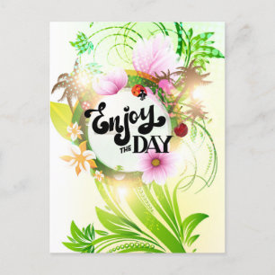 Geniet van de Dag Briefkaart