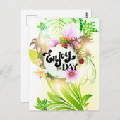 Geniet van de Dag Briefkaart (Voorkant / Achterkant)