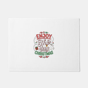 Geniet Van De Dag Kerst Rendier Cadeau Deurmat