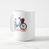 Geniet van de fiets van de ride Cute Koffiemok (Voorkant links)