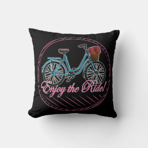 Geniet van de fiets van de ride Cute Kussen