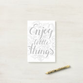 Geniet van de kleine dingen 1 post-it® notes (Op bureau)
