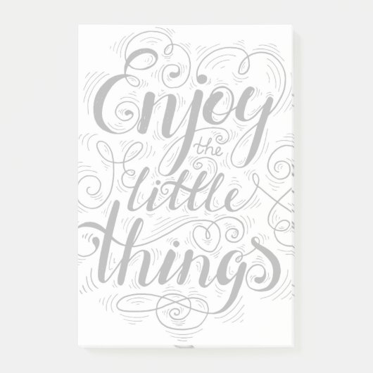 Geniet van de kleine dingen 1 post-it® notes (Voorkant)