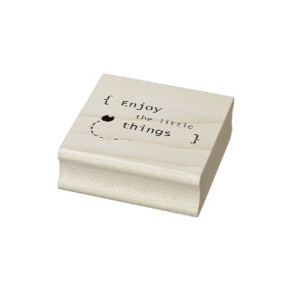 Geniet van de kleine dingen 2 	rubberstempel