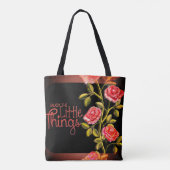 Geniet van de kleine dingen draagtas (Achterkant)