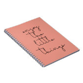 Geniet van de kleine dingen notitieboek (Rechterzijde)