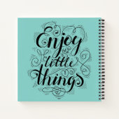 Geniet van de kleine dingen notitieboek (Achterkant)