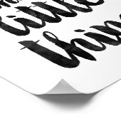 Geniet van de kleine dingen poster (Hoek)