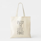 Geniet van de kleine dingen tote bag (Achterkant)