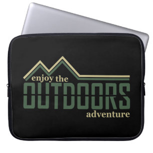 Geniet van de outdoor wandeltocht laptop sleeve