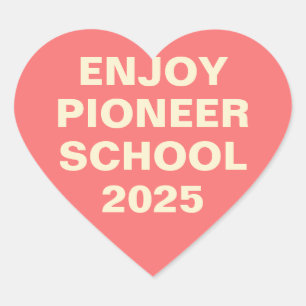 Geniet van de Pioneer School JW Hart Sticker