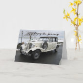 Geniet van de reis auto kaart (Gele Bloem)