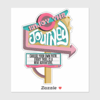 Geniet van de reis sticker