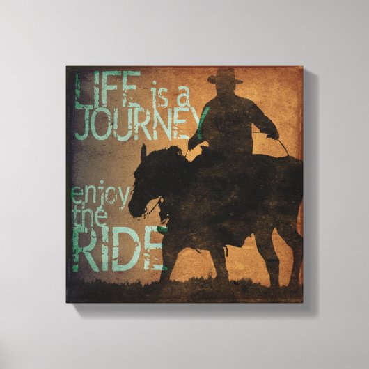 Geniet van de Ride Canvas Afdruk (Voorkant)