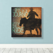 Geniet van de Ride Canvas Afdruk (Insitu (Houten vloer))