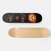 Geniet van de rit Cool Lion Black Skateboard (Horizontaal)