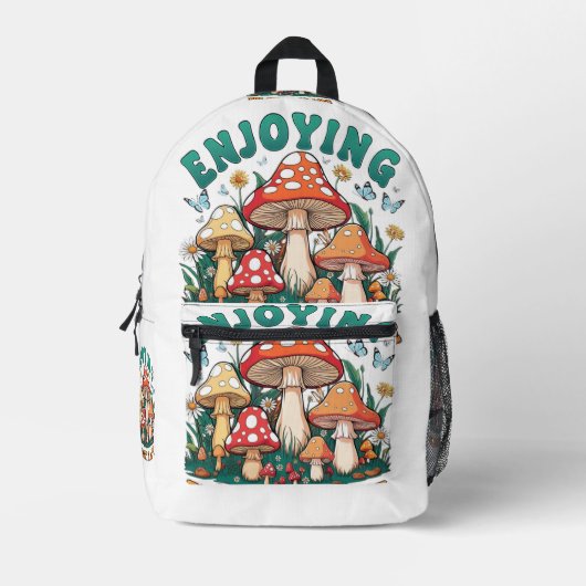 Geniet van de schoonheid van het leven Back Bag Bedrukte Rugzak (Voorkant)