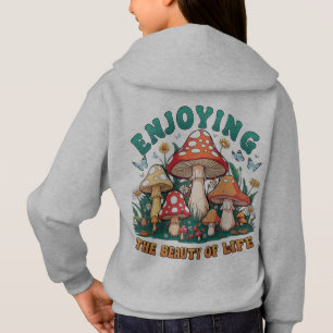 Geniet van de schoonheid van het leven meisje hood