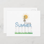 Geniet van de zomer briefkaart (Voorkant / Achterkant)