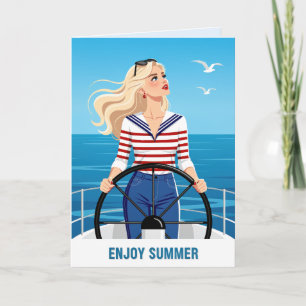 Geniet van de zomer kaart