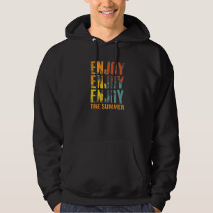 Geniet van de zomer tropische zon strand surfen su hoodie