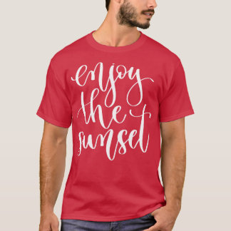 Geniet van de zonsondergang 1 t-shirt