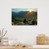 Geniet van de zonsondergang poster (Keuken)