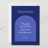 Geniet van deze Christelijke kerstkleur Kaart (Achterkant)