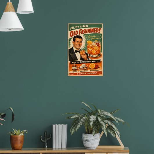 Geniet van een echte Old Fashioned Poster (Woonkamer 1)