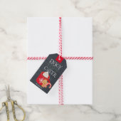Geniet van een kopje Cheer Red Mok Chalkboard lHol Cadeaulabel (Met Touw)