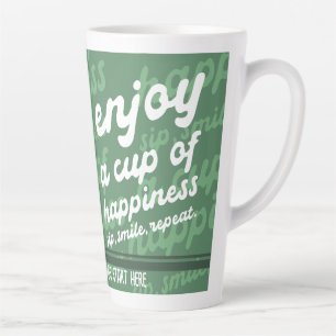 Geniet van een kopje geluk Motivatie latte-Mok Latte Mok