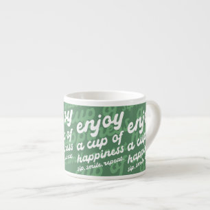 Geniet van een kopje geluk Motivatie Mok