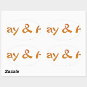 Geniet van een leuke dag en een beter nachtontwerp ovale sticker (Vel)