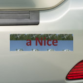 Geniet van een leuke dag en een betere nachtkunst bumpersticker (Op auto)