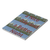 Geniet van een leuke dag en een betere nachtkunst notitieblok (Gedraaid)