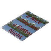 Geniet van een leuke dag en een betere nachtkunst notitieboek (Linkerzijde)