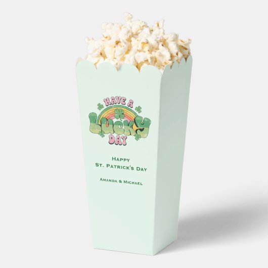 Geniet van een Lucky Day Retro St. Patrick's Day Bedankdoosjes (Popped)