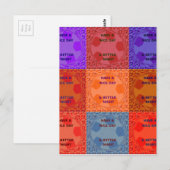 Geniet van een mooie dag & betere nacht Pop Art Pr Briefkaart (Voorkant / Achterkant)