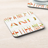 Geniet van een mooie dag en een betere nacht art p drankjes onderzetter (Linkerzijde)