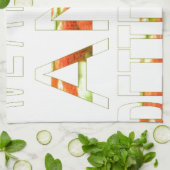 Geniet van een mooie dag en een betere nacht art p theedoek (Gevouwen)