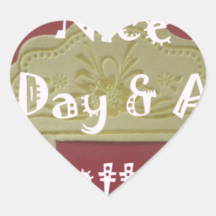 Geniet van een mooie dag en een betere nacht ingel hart sticker