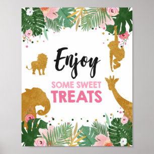 Geniet van een paar sweet-behandelingen van Safari Poster