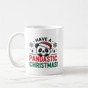 Geniet van een Pandastic Christmas Panda Holiday Koffiemok