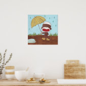 Geniet van een regenachtig Poster (Keuken)