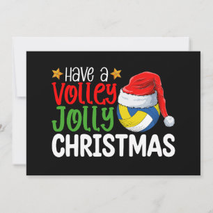 Geniet van een Volley Jolly Christmas Volleyball v Kaart